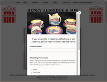 Tablet Screenshot of henry-aldridge.co.uk